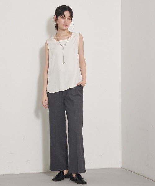 qualite（カリテ）の「【セットアップ対応】ソフトサキソニードロストパンツ（その他パンツ・レディース・グレー/カーキ・34/36/38）」の22枚目の写真