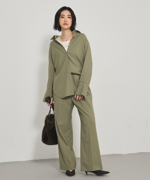 qualite（カリテ）の「【セットアップ対応】ソフトサキソニードロストパンツ（その他パンツ・レディース・グレー/カーキ・34/36/38）」の18枚目の写真