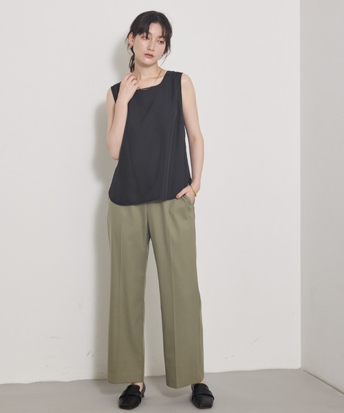 qualite（カリテ）の「【セットアップ対応】ソフトサキソニードロストパンツ（その他パンツ・レディース・グレー/カーキ・34/36/38）」の6枚目の写真