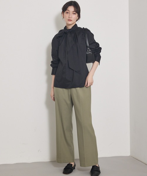 qualite（カリテ）の「【セットアップ対応】ソフトサキソニードロストパンツ（その他パンツ・レディース・グレー/カーキ・34/36/38）」の9枚目の写真