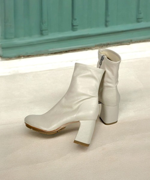 ASH/アッシュ【ECLAT BIS】ストレッチレザーヒールショート