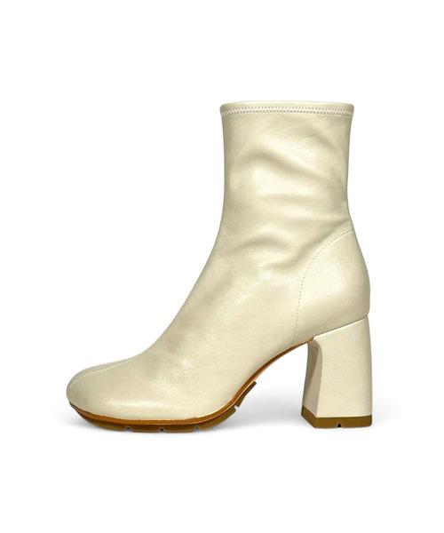 ASH（アッシュ）の「ASH/アッシュ【ECLAT BIS】ストレッチレザーヒールショートブーツ（ブーツ・レディース・ブラック/ホワイト・36/35/37/38）」の3枚目の写真