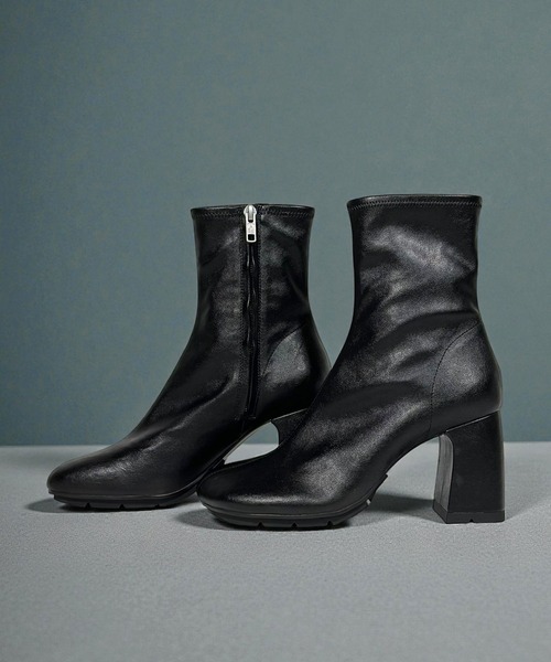 ASH（アッシュ）の「ASH/アッシュ【ECLAT BIS】ストレッチレザーヒールショートブーツ（ブーツ・レディース・ブラック/ホワイト・36/35/37/38）」の12枚目の写真