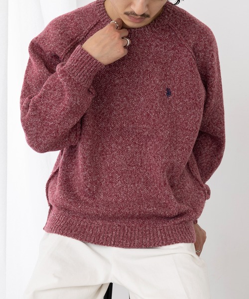 セール】【U.S. POLO ASSN.】ワンポイントロゴ ポニー刺繍 クルー