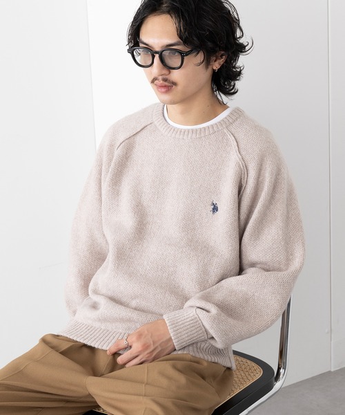 セール】【U.S. POLO ASSN.】ワンポイントロゴ ポニー刺繍 クルー