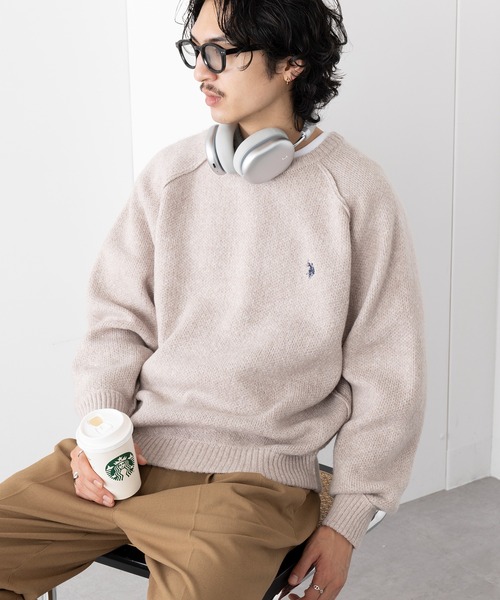 セール】【U.S. POLO ASSN.】ワンポイントロゴ ポニー刺繍 クルー