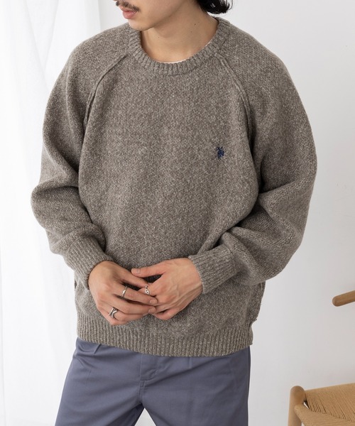 セール】【U.S. POLO ASSN.】ワンポイントロゴ ポニー刺繍 クルー