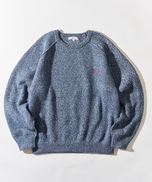 セール】【U.S. POLO ASSN.】ワンポイントロゴ ポニー刺繍 クルー