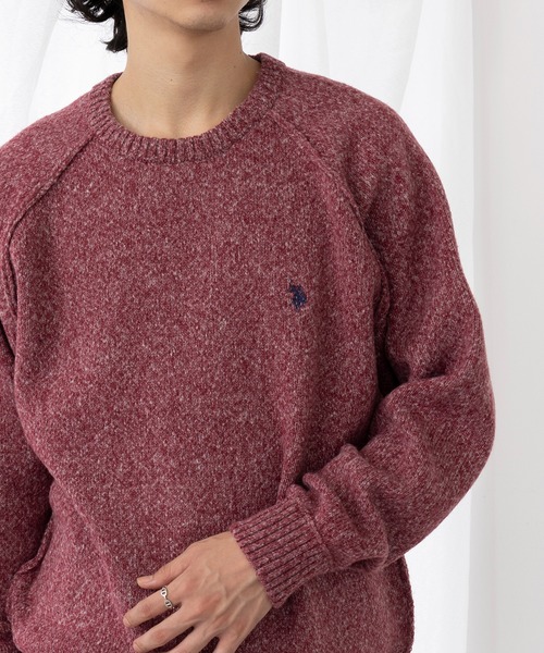 セール】【U.S. POLO ASSN.】ワンポイントロゴ ポニー刺繍 クルー