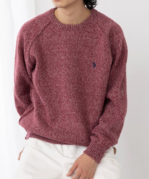 セール】【U.S. POLO ASSN.】ワンポイントロゴ ポニー刺繍 クルー