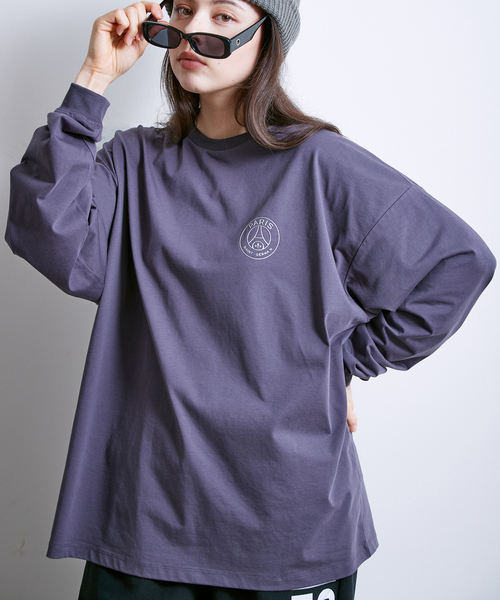 PARIS SAINT-GERMAIN(パリサンジェルマン)の「【Paris Saint-Germain / パリ・サン=ジェルマン】 JP STAINLESS EMBLEM LS(Tシャツ/カットソー・メンズ・ブラック/ライトグレー/グレー・LARGE/MEDIUM/X-LARGE)」の3枚目の写真