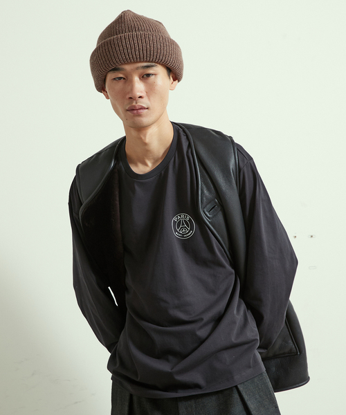 PARIS SAINT-GERMAIN(パリサンジェルマン)の「【Paris Saint-Germain / パリ・サン=ジェルマン】 JP STAINLESS EMBLEM LS(Tシャツ/カットソー・メンズ・ブラック/ライトグレー/グレー・LARGE/MEDIUM/X-LARGE)」の7枚目の写真
