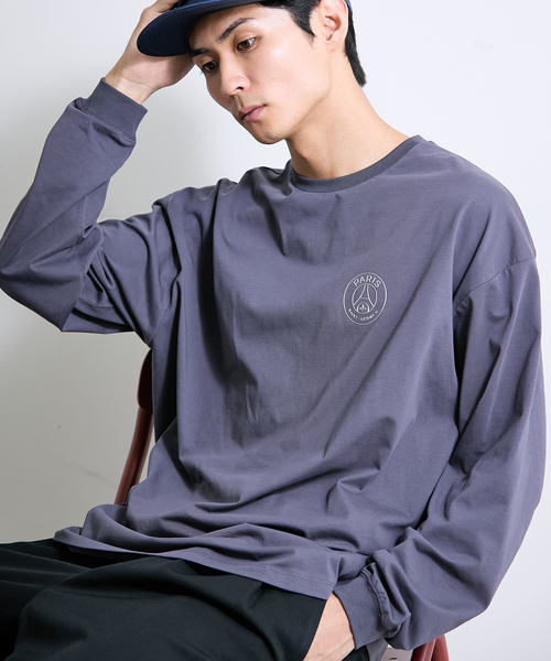 PARIS SAINT-GERMAIN(パリサンジェルマン)の「【Paris Saint-Germain / パリ・サン=ジェルマン】 JP STAINLESS EMBLEM LS(Tシャツ/カットソー・メンズ・ブラック/ライトグレー/グレー・LARGE/MEDIUM/X-LARGE)」の17枚目の写真