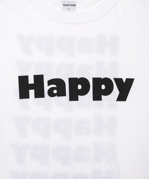 TANGTANG（タンタン）の「AIN'T/HAPPY（Tシャツ/カットソー・メンズ・ホワイト・XL/L/M/S）」の3枚目の写真