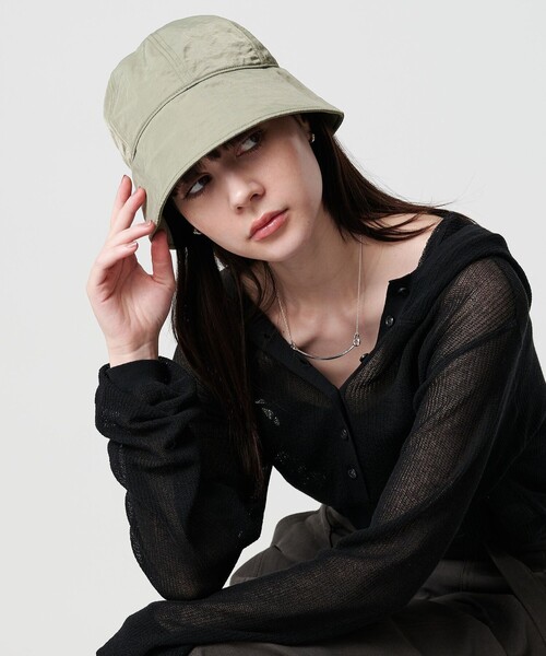BEAUTY&YOUTH UNITED ARROWS(ビューティーアンドユースユナイテッドアローズ)の「ナイロン メトロハット(ハット・レディース・オリーブ/ブラック・FREE)」の15枚目の写真