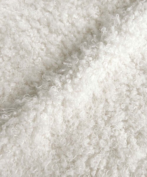 ELFRANK（エルフランク）の「シープボア Vネック ジャンパースカート ワンピース（ジャンパースカート・レディース・アイボリー/ブラック・FREE）」の17枚目の写真