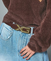 X-girl（エックスガール）の「XG EMBLEM BUCKLE FAUX LEATHER BELT（ベルト・レディース）」