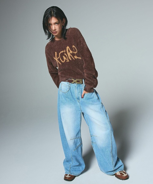 X-girl（エックスガール）の「XG EMBLEM BUCKLE FAUX LEATHER BELT（ベルト・レディース・ブラック/ブラウン・ONE SIZE）」の4枚目の写真