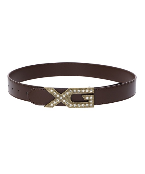 X-girl（エックスガール）の「XG EMBLEM BUCKLE FAUX LEATHER BELT（ベルト・レディース・ブラック/ブラウン・ONE SIZE）」の6枚目の写真
