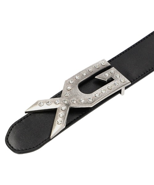 XG EMBLEM BUCKLE FAUX LEATHER BELT（ベルト）｜X-girl（エックス