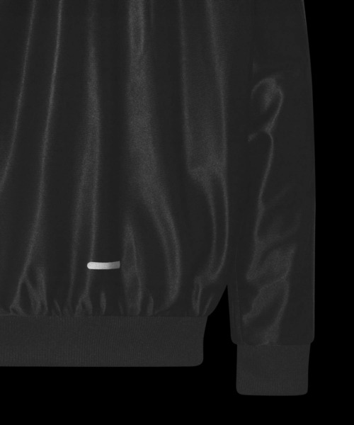 adidas（アディダス）の「STADIUM GOLD ルーズフィット トリコット ウォームアップ ジャケット キッズ / ジャージ / アディダス adidas（ジャージ・キッズ・ブラック×ゴールド/ブラック×ブラック/ホワイト・120/130/140/150/160）」の6枚目の写真