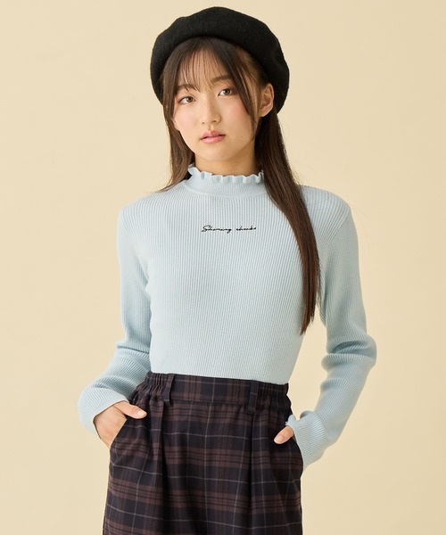 プチハイネックニット（ニット/セーター）｜Amourire girl（アム