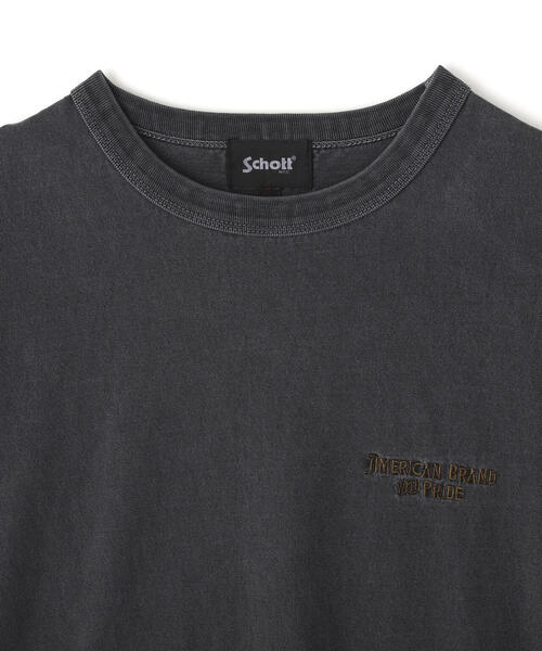 schott（ショット）の「Schott/ショット/EMB. TIGER T-SHIRT/刺繍 タイガーTシャツ（Tシャツ/カットソー・メンズ・ブラック/ホワイト・M/L/2XL/XL）」の8枚目の写真