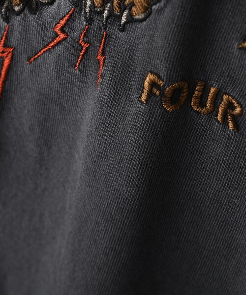 schott（ショット）の「Schott/ショット/EMB. TIGER T-SHIRT/刺繍 タイガーTシャツ（Tシャツ/カットソー・メンズ・ブラック/ホワイト・M/L/2XL/XL）」の13枚目の写真