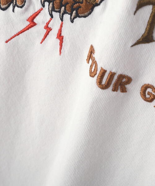 schott（ショット）の「Schott/ショット/EMB. TIGER T-SHIRT/刺繍 タイガーTシャツ（Tシャツ/カットソー・メンズ・ブラック/ホワイト・M/L/2XL/XL）」の15枚目の写真