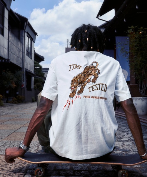 Schott/ショット/EMB. TIGER T-SHIRT/刺繍 タイガーTシャツ（Tシャツ