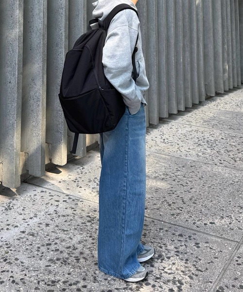 CALLNE（カルネ）の「【CALLNE】Water-repellent Tech Nylon Backpack / 撥水テックナイロンバッグパック（大容量リュック）（バックパック/リュック・メンズ・ブラック・FREE）」の21枚目の写真