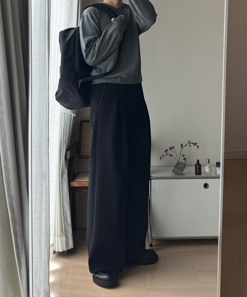 CALLNE（カルネ）の「【CALLNE】Water-repellent Tech Nylon Backpack / 撥水テックナイロンバッグパック（大容量リュック）（バックパック/リュック・メンズ・ブラック・FREE）」の18枚目の写真