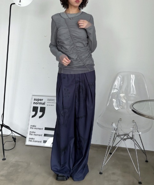 VACANCY(ヴァカンシー)の「リブトップスセット/シャーリングシアートップス(Tシャツ/カットソー・レディース・ホワイト/グレー/ブラック・FREE)」の22枚目の写真