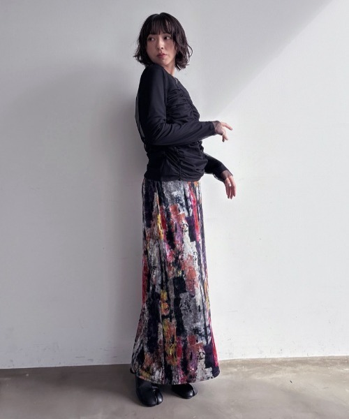 VACANCY(ヴァカンシー)の「リブトップスセット/シャーリングシアートップス(Tシャツ/カットソー・レディース・ホワイト/グレー/ブラック・FREE)」の11枚目の写真