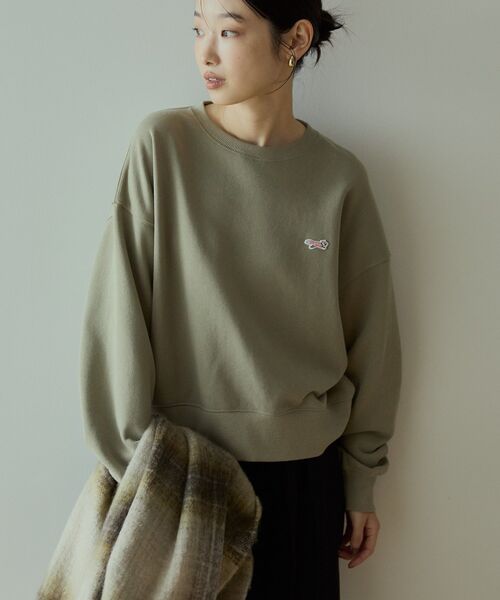 AMERICAN HOLIC(アメリカンホリック)の「PENNEY'S スウェットプルオーバー(スウェット・レディース・カーキ/杢グレー/ネイビー・M/L)」の6枚目の写真