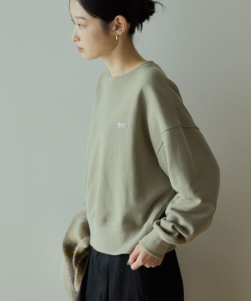 AMERICAN HOLIC(アメリカンホリック)の「PENNEY'S スウェットプルオーバー(スウェット・レディース・カーキ/杢グレー/ネイビー・M/L)」の7枚目の写真