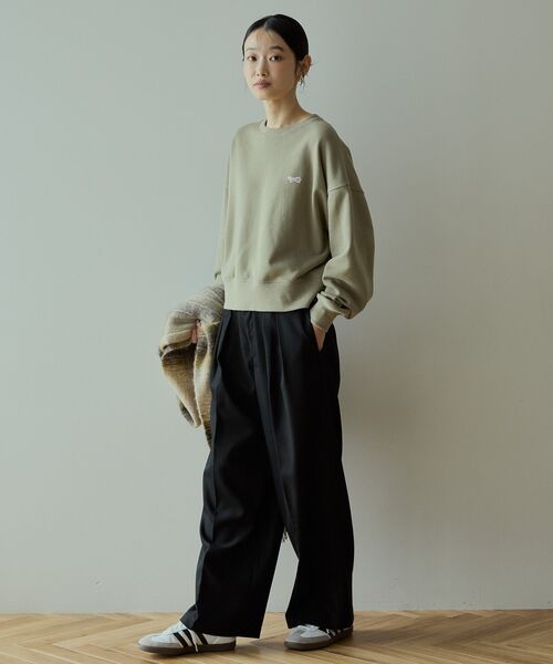 AMERICAN HOLIC(アメリカンホリック)の「PENNEY'S スウェットプルオーバー(スウェット・レディース・カーキ/杢グレー/ネイビー・M/L)」の9枚目の写真