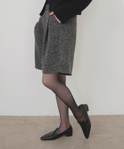 LIAN（リアン）の「ツイードタックハーフパンツ（その他パンツ・レディース・ブラック/ブラウン/グレー/アイボリー・FREE）」の11枚目の写真