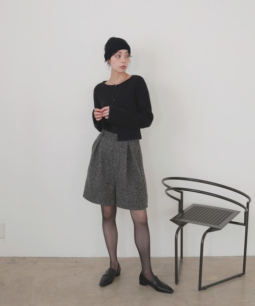 LIAN（リアン）の「ツイードタックハーフパンツ（その他パンツ・レディース・ブラック/ブラウン/グレー/アイボリー・FREE）」の13枚目の写真