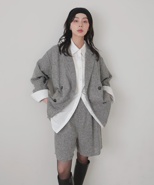 LIAN（リアン）の「ツイードタックハーフパンツ（その他パンツ・レディース・ブラック/ブラウン/グレー/アイボリー・FREE）」の12枚目の写真