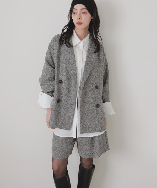 LIAN（リアン）の「ツイードタックハーフパンツ（その他パンツ・レディース・ブラック/ブラウン/グレー/アイボリー・FREE）」の17枚目の写真