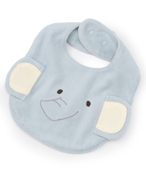 petit main(プティマイン)の「【防水】アニマルスタイ(スタイ/よだれかけ・キッズ・ブルーグレー/アイボリー/ブラウン・F)」の3枚目の写真