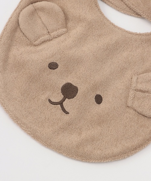 petit main(プティマイン)の「【防水】アニマルスタイ(スタイ/よだれかけ・キッズ・ブルーグレー/アイボリー/ブラウン・F)」の8枚目の写真