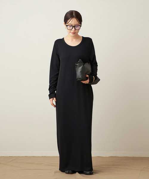 Rib ロングスリーブ ワンピース（ワンピース）｜Plage