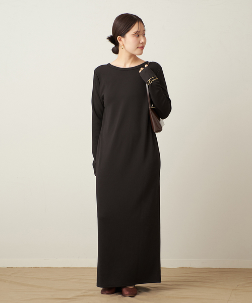 Rib ロングスリーブ ワンピース（ワンピース）｜Plage