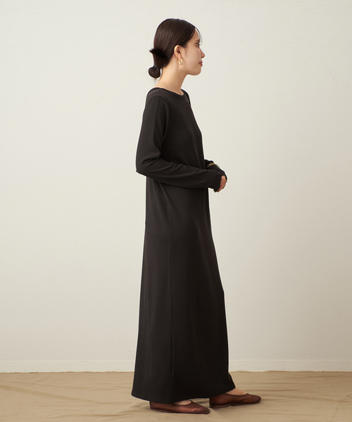 Rib ロングスリーブ ワンピース（ワンピース）｜Plage