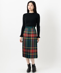 Mery 様、専用ページ ⛳Malbon プリーツスカート グリーン M ショップニコニコ ShopNikoNiko チェック柄 ハイウエスト