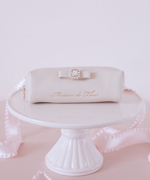 Maison de FLEUR(メゾンドフルール)の「ピンクマニアロングポーチ(ポーチ・レディース・ピンク/ライトピンク・FREE)」の1枚目の写真