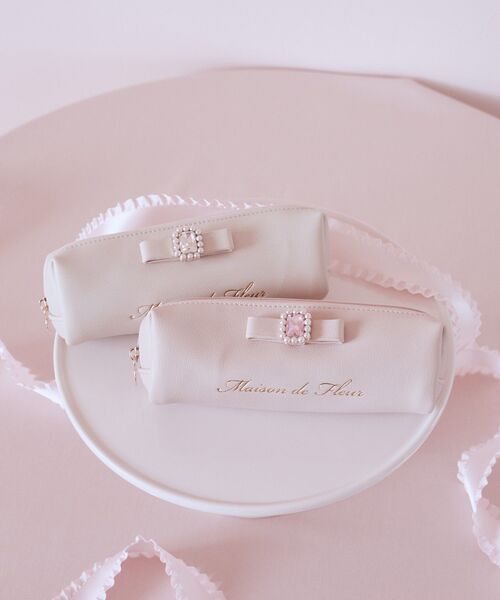 Maison de FLEUR(メゾンドフルール)の「ピンクマニアロングポーチ(ポーチ・レディース・ピンク/ライトピンク・FREE)」の3枚目の写真