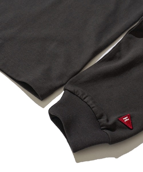 Healthknit（ヘルスニット）の「【Healthknit】オープンエンドドライロングスリーブTシャツ（Tシャツ/カットソー・メンズ・ブラック/オフホワイト/ベージュ・MEDIUM/LARGE/X-LARGE）」の11枚目の写真